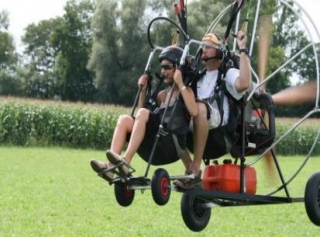  Tandem paramotor baptism in Alsace 